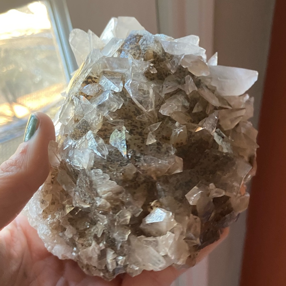 Linwood Mine Calcite in matrix with Marcasite